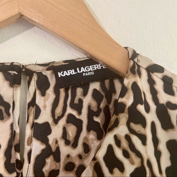 Karl Lagerfeld leopard blouse - Picture 2 of 7